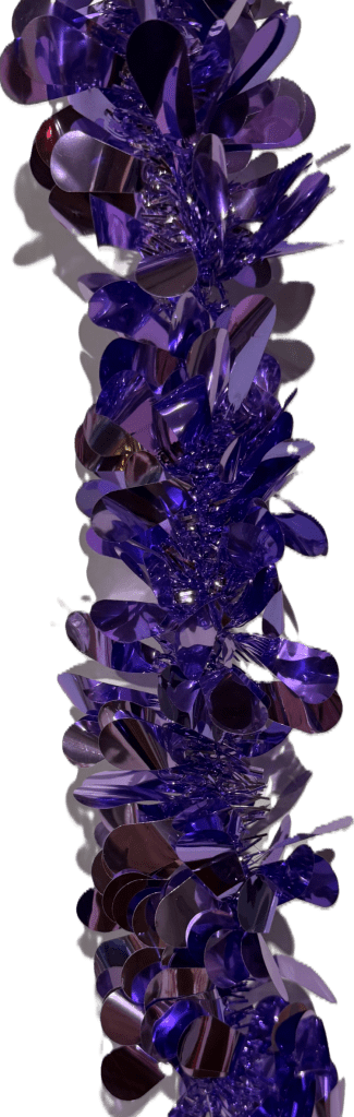 Purple Paddle 9.5cm 2m Tinsel