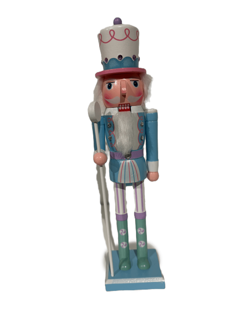 38cm Candy Wooden Nutcracker Blue