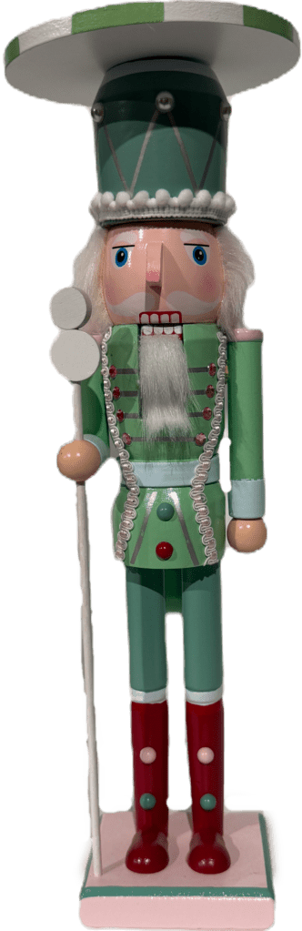 38.5cm Mint Candy Wooden Nutcracker
