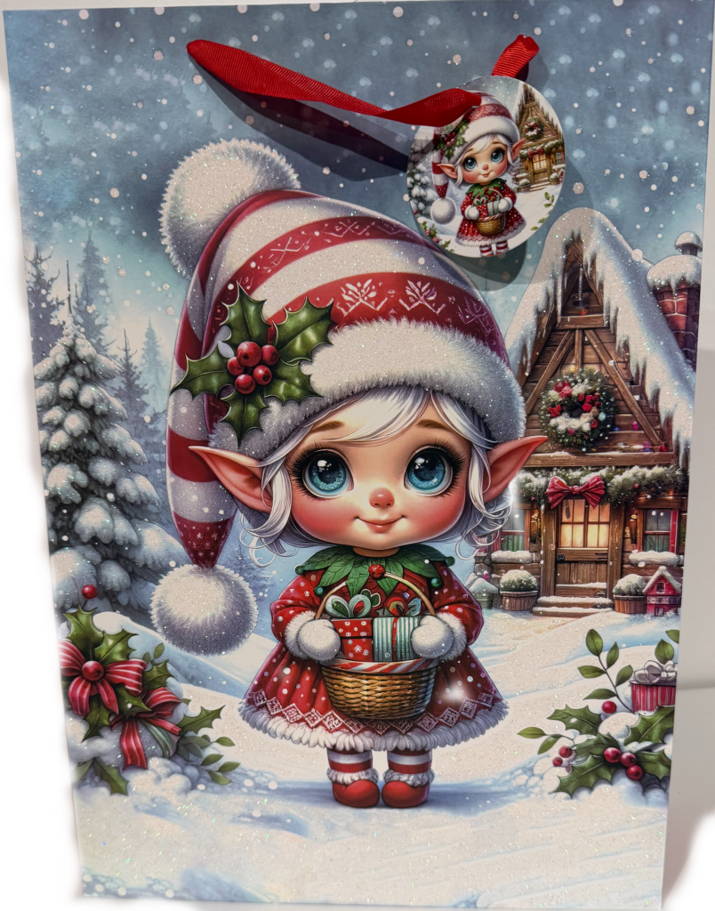 X-Large Girl Elf Village Gift Bag